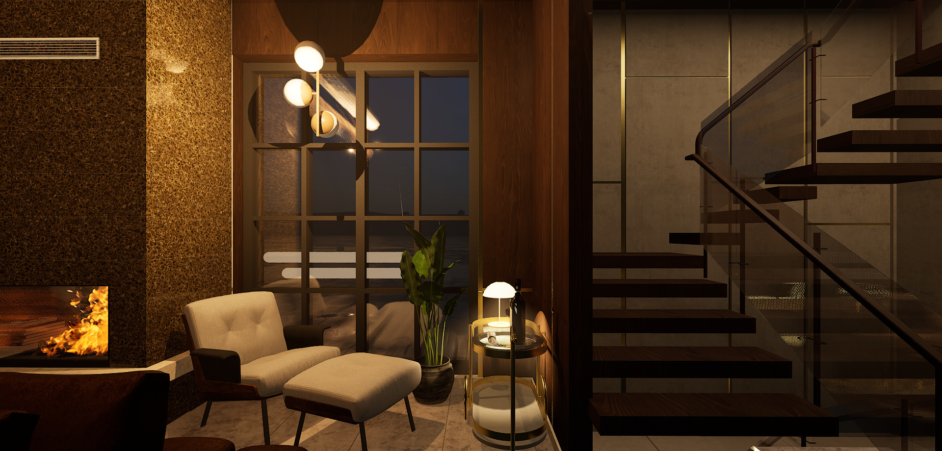 Maison Lumière — cozy sitting area near window