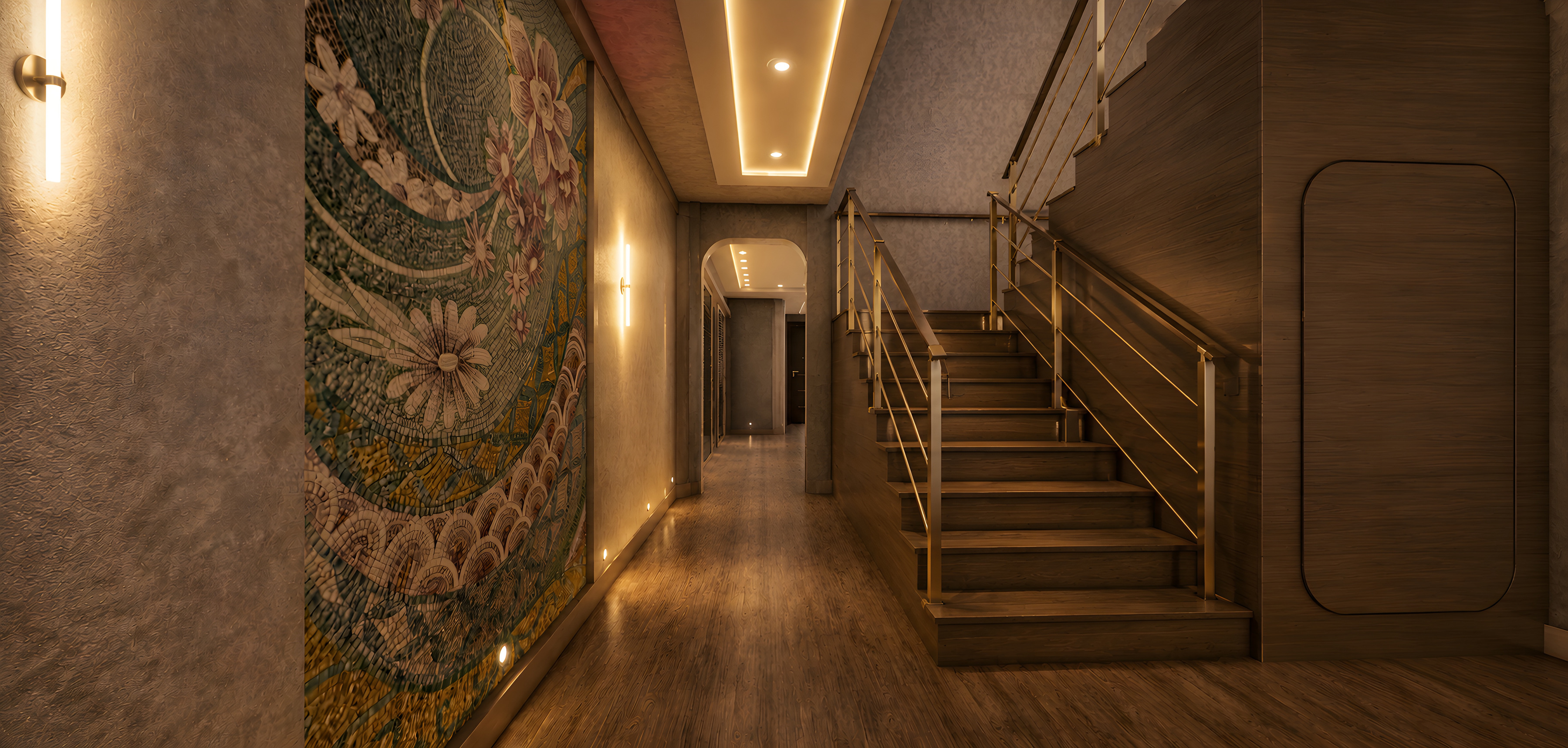 BENETTI OASIS — lower deck's hallway