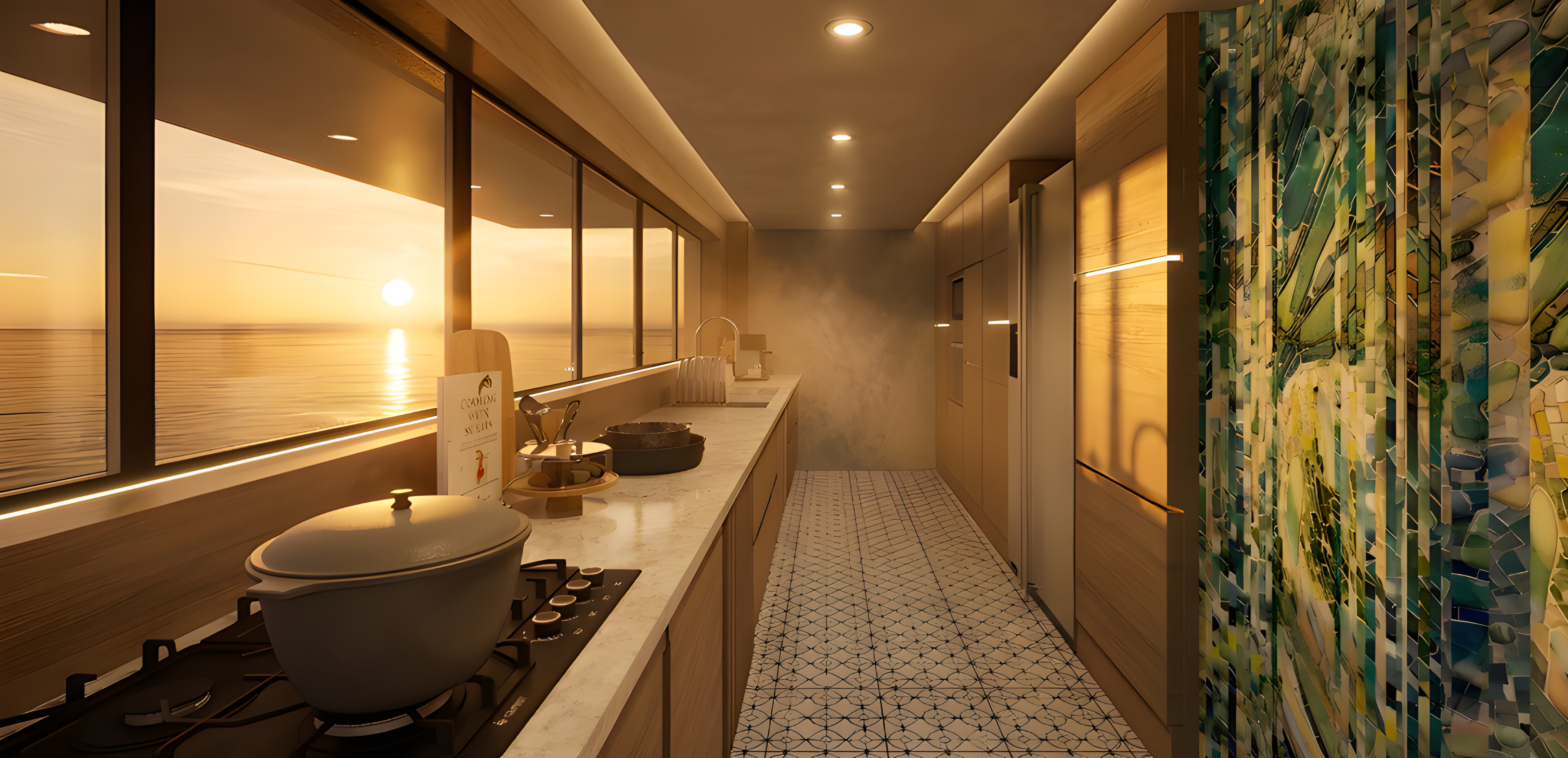 BENETTI OASIS — main deck's kitchen