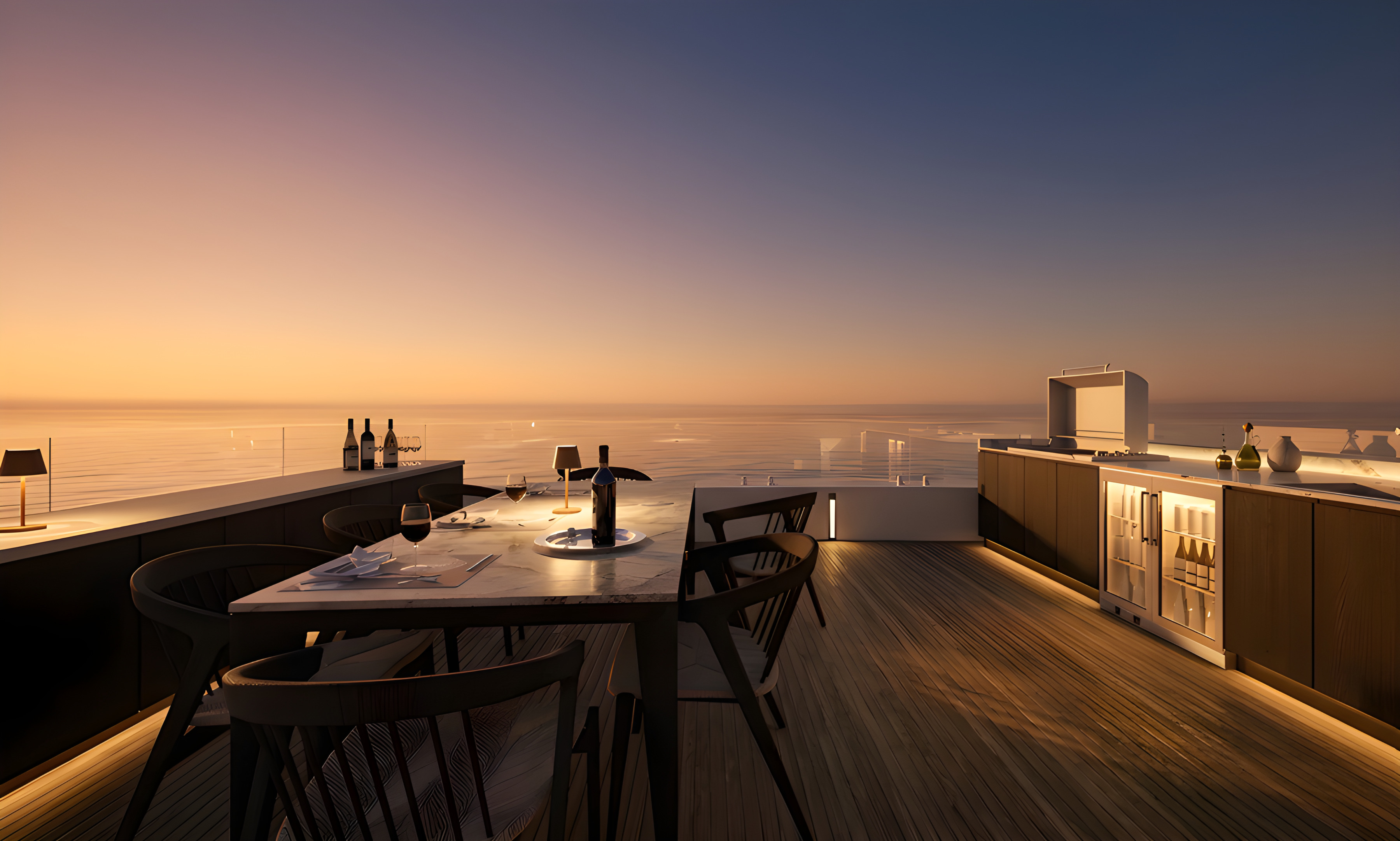 BENETTI OASIS — bridge deck outdoor dinning