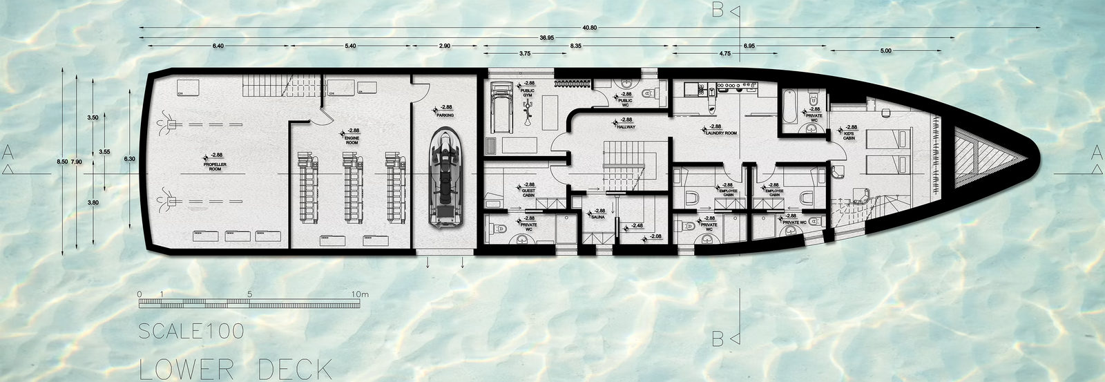 Yacht Lower Deck